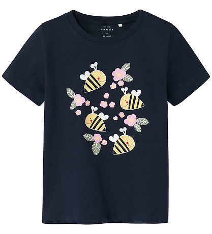 Name It T-shirt - NmfVeen - 2-pak - Navy Blazer/Bright White