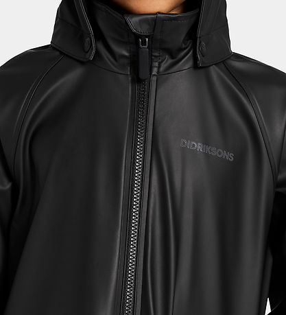 Didriksons Regnjakke - PU - Giga - Sort Didriksons Regnjakke - PU - Giga - Sort