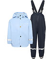Didriksons Regntøj m. Seler - PU - Slaskeman - Light Sea Blue