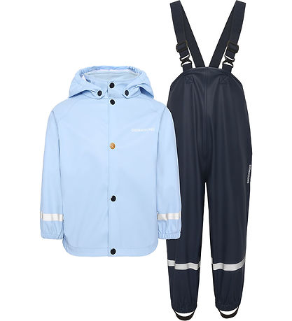 Didriksons Regntøj m. Seler - PU - Slaskeman - Light Sea Blue Didriksons Regntøj m. Seler - PU - Slaskeman - Light Sea Blue