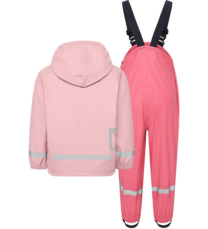 Didriksons Regntøj m. Seler - PU - Slaskeman - Soft Pink