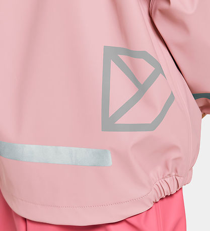 Didriksons Regntøj m. Seler - PU - Slaskeman - Soft Pink