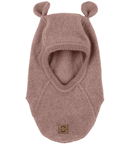 Mikk-Line Elefanthue - Fleece - 1-lags - Burlwood Melange m. Øre