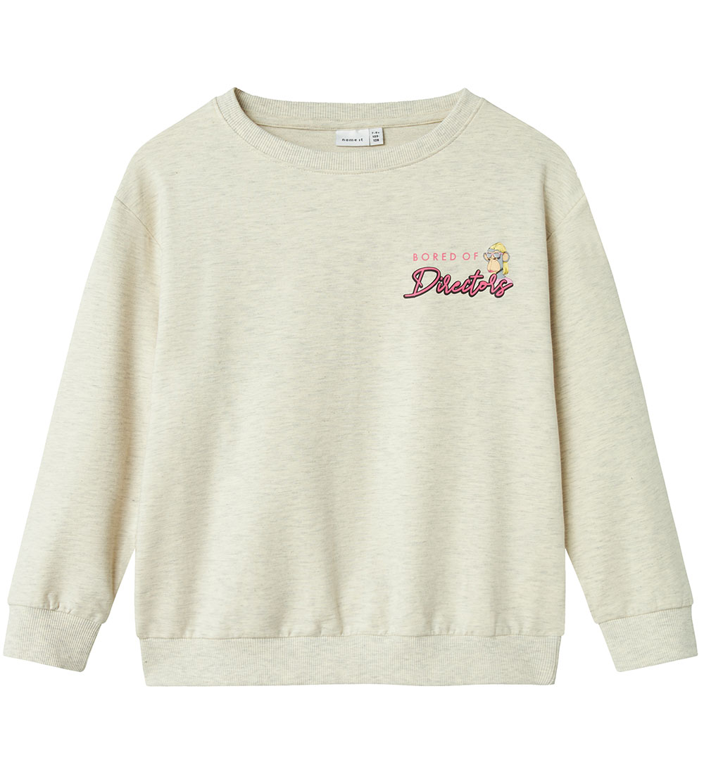 Name It Sweatshirt - NkfFasba BoredOFD - Peyote Melange - Name It - 6 Jahre (116) - Sweatshirts