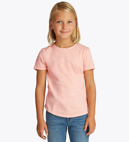Tommy Hilfiger T-shirt - Mini Corp - Coral Ice Tommy Hilfiger T-shirt - Mini Corp - Coral Ice