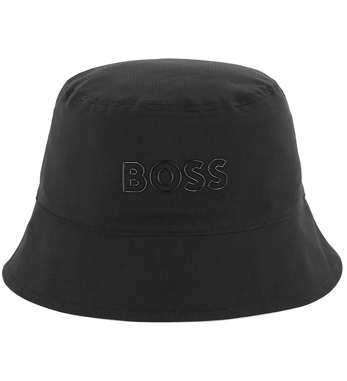 BOSS Bøllehat - Vendbar - Sort/Hvid