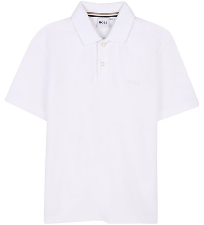 BOSS Polo - Piqué - Hvid