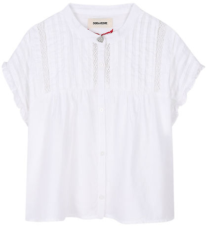 Zadig & Voltaire Skjorte k/æ - Gisele - Hvid Zadig & Voltaire Skjorte k/æ - Gisele - Hvid