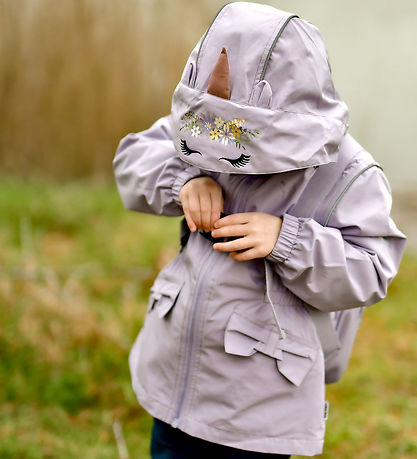 Mikk-Line Sommerjakke - Lavender Aura m. Enhjørning