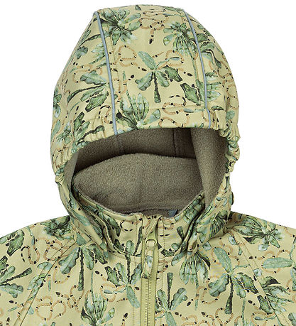 Mikk-Line Softshell Jacket w. Fleece - Recycled - Gray Green w. 