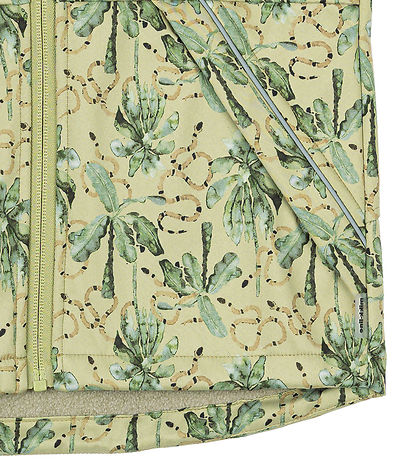 Mikk-Line Softshell Jacket w. Fleece - Recycled - Gray Green w. 