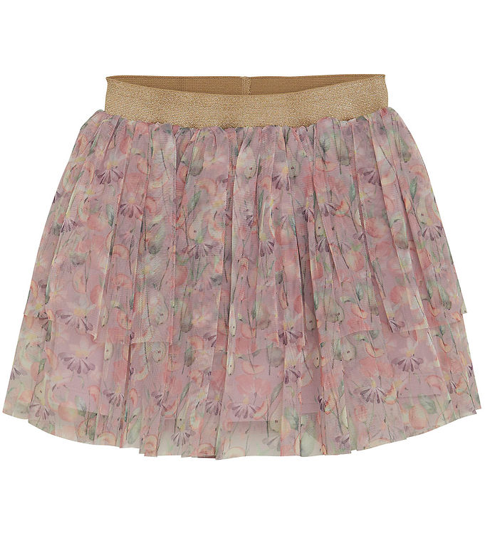 Minymo Tylnederdel - Burnished Lilac m. Blomster