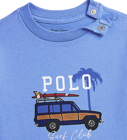 Polo Ralph Lauren T-shirt - Blå m. Print