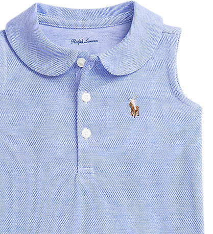 Polo Ralph Lauren Kjole m. Bloomers - Blå/Hvid Polo Ralph Lauren Kjole m. Bloomers - Blå/Hvid