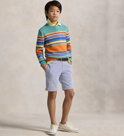 Polo Ralph Lauren Shorts - Preppy - Blå/Hvidstribet