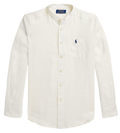 Polo Ralph Lauren Skjorte - Hør- Postboy - Hvid Polo Ralph Lauren Skjorte - Hør- Postboy - Hvid