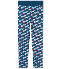 Stella McCartney Kids Leggings - Blå m. Hvid/Rød Stella McCartney Kids Leggings - Blå m. Hvid/Rød