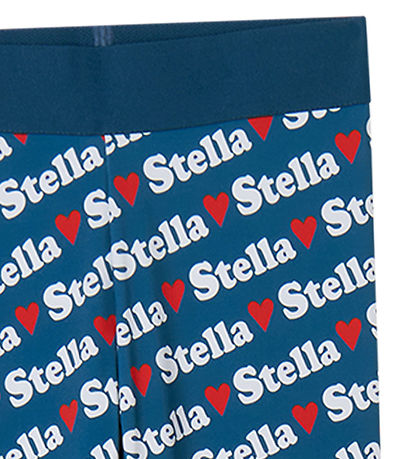 Stella McCartney Kids Leggings - Blå m. Hvid/Rød