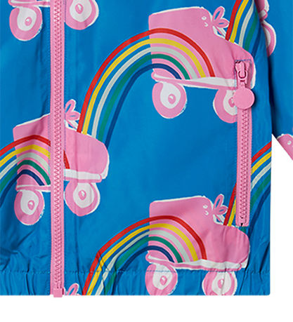 Stella McCartney Kids Jakke - Blå m. Rulleskøjter Stella McCartney Kids Jakke - Blå m. Rulleskøjter