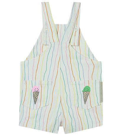 Stella McCartney Kids Smækbukser - Hvid m. Striber/Is