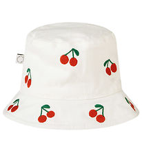 Stella McCartney Kids Bøllehat - Hvid m. Kirsebær Stella McCartney Kids Bøllehat - Hvid m. Kirsebær