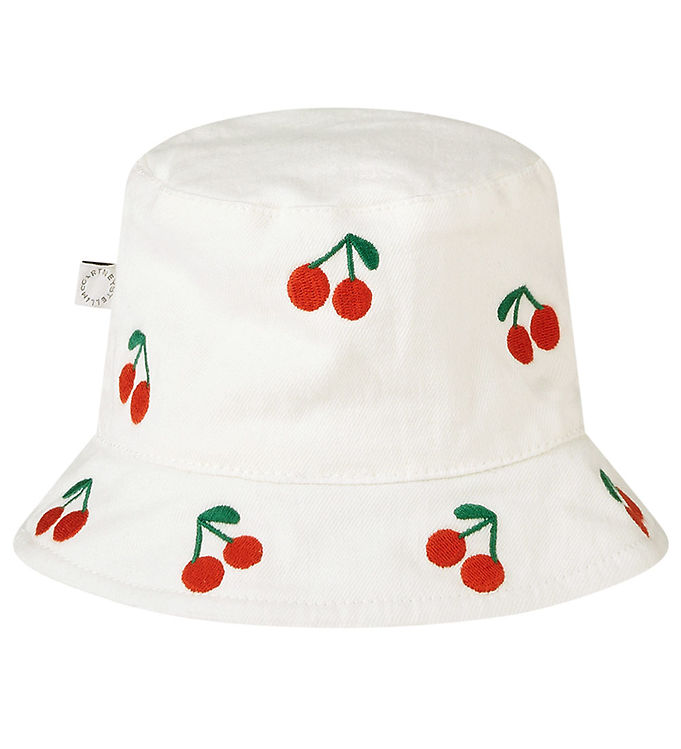 Stella McCartney Kids Bøllehat - Hvid m. Kirsebær