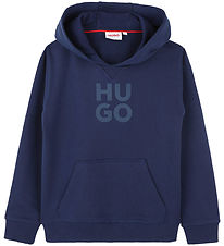 HUGO Hættetrøje - Medieval Blue HUGO Hættetrøje - Medieval Blue