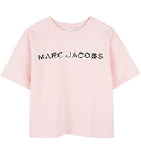 Little Marc Jacobs T-shirt - Rosa m. Sort/Similisten Little Marc Jacobs T-shirt - Rosa m. Sort/Similisten