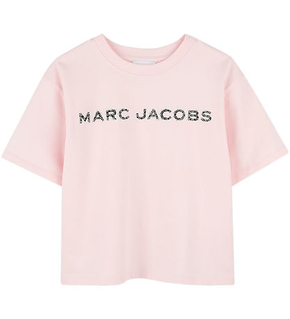 Little Marc Jacobs T-shirt - Rosa m. Sort/Similisten Little Marc Jacobs T-shirt - Rosa m. Sort/Similisten