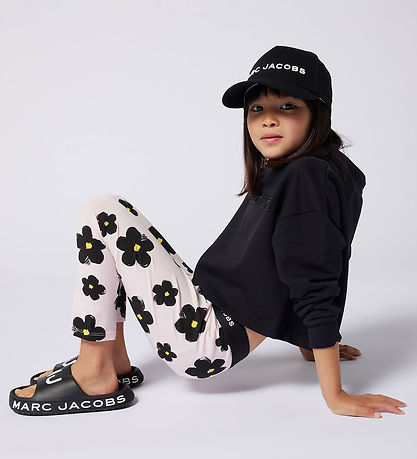 Little Marc Jacobs Hættetrøje - Cropped - Sort m. Similisten
