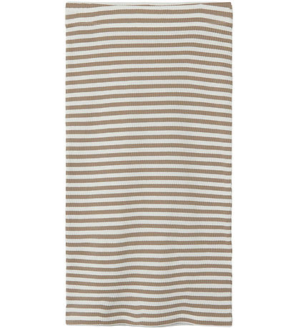 LMTD Nederdel - NlfDallas - Rib - Mocha Meringue/WHITE STRIPES LMTD Nederdel - NlfDallas - Rib - Mocha Meringue/WHITE STRIPES