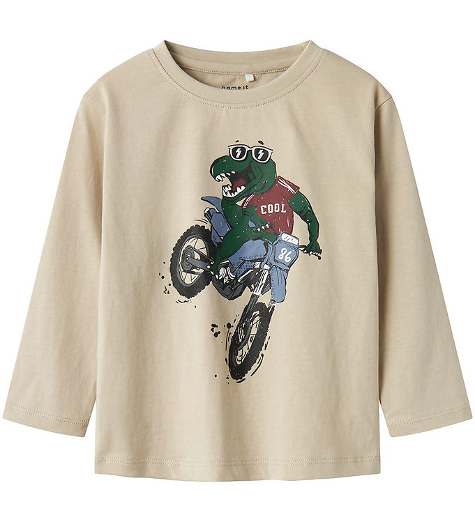 Name It Top Pure Cashmere Med Dino - Str. 2y 92cm