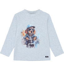 Hust and Claire Bluse - Anton - Sky Melange Hust and Claire Bluse - Anton - Sky Melange