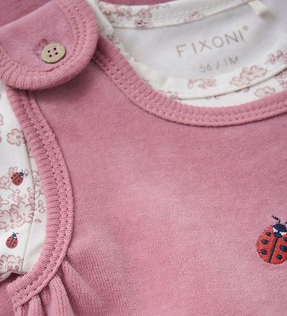 Fixoni Sparkedragt m. Body l/æ - Velour - Nostalgia Rose