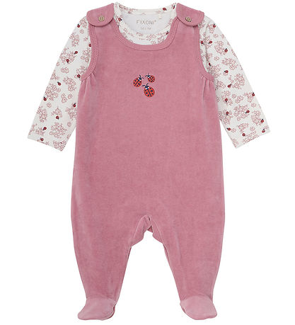 Fixoni Sparkedragt m. Body l/æ - Velour - Nostalgia Rose