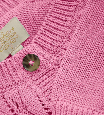 Creamie Cardigan - Strik - Bomuld - Rosebloom