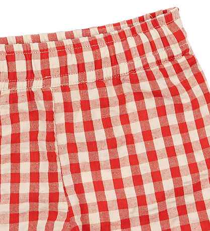 The New Siblings Shorts - TnstNelly - Poppy Red Check
