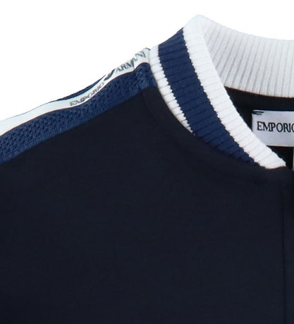 Emporio Armani Cardigan - Navy m. Hvid