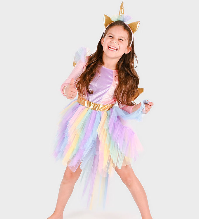 Den Goda Fen Udklædning - Dress Unicorn m. Diadem