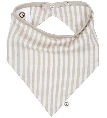 Müsli Drool bib - Stripe Muslin - 2-Pack - Conditioner Cream/Cas