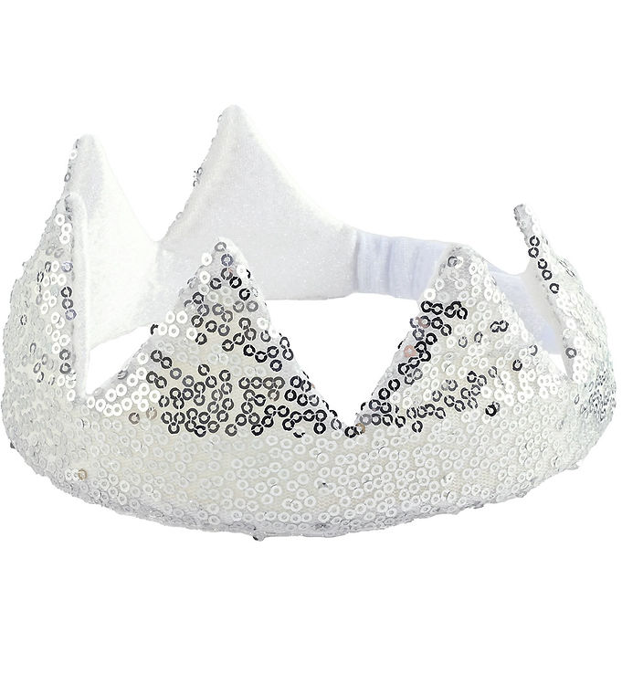 Den Goda Fen Udklædning - Crown Silver Sequin
