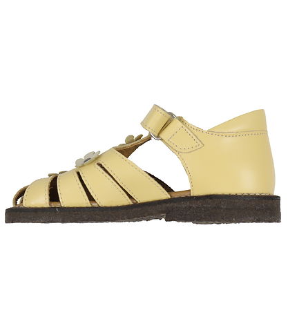 Angulus Sandaler - Gul m. Blomster Angulus Sandaler - Gul m. Blomster