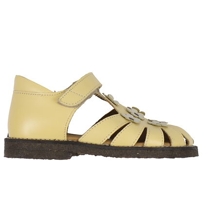 Angulus Sandaler - Gul m. Blomster Angulus Sandaler - Gul m. Blomster