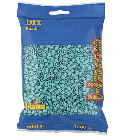 Hama Midi Perler - 3000 stk. - 113 Aqua Hama Midi Perler - 3000 stk. - 113 Aqua