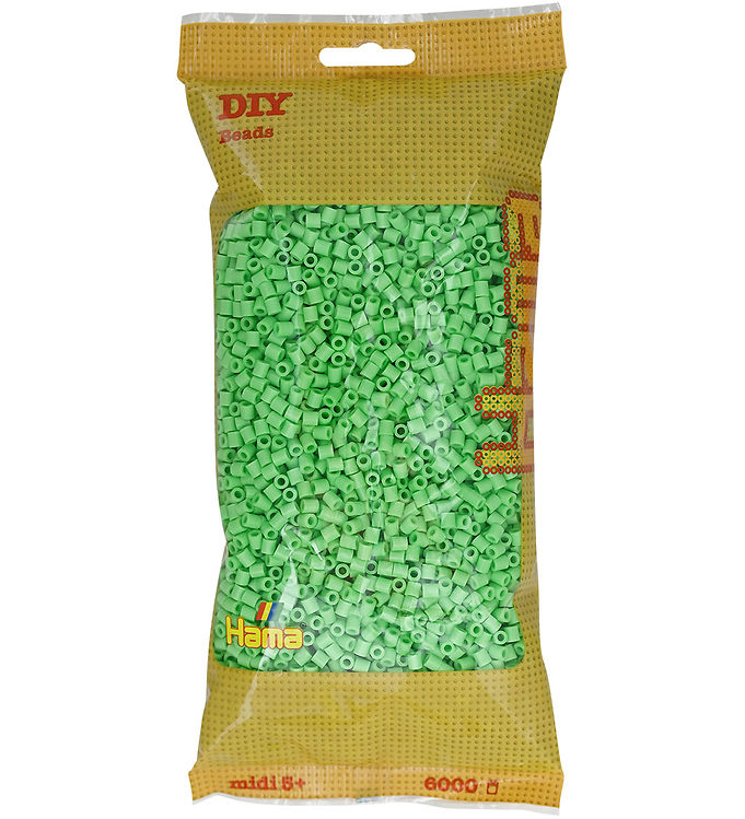 Hama Midi Perler - 6000 stk. - 115 Klar Grøn