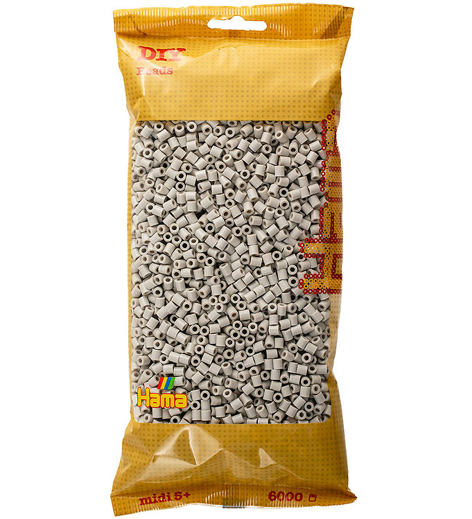 Hama Midi Perler - 6000 stk. - 109 Skyet Grå