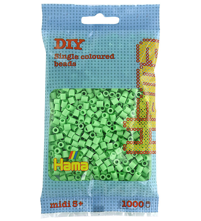 Hama Midi Perler - 1000 stk. - 115 Klar Grøn