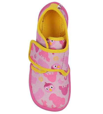 Affenzahn Hjemmesko - Cotton Movy Bird - Berry Affenzahn Hjemmesko - Cotton Movy Bird - Berry