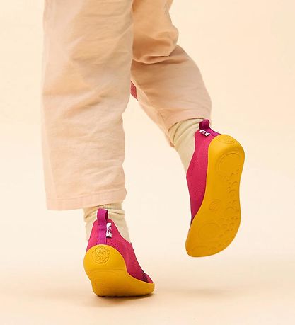 Affenzahn Sko - Slipper Knit Flinky Bird - Pink Affenzahn Sko - Slipper Knit Flinky Bird - Pink