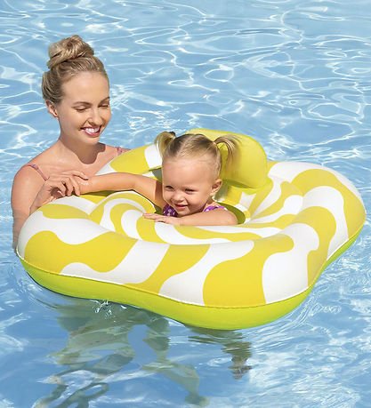 Bestway Badering m. Sæde - Swim Safe - 1-2 år - Hvid/Gul